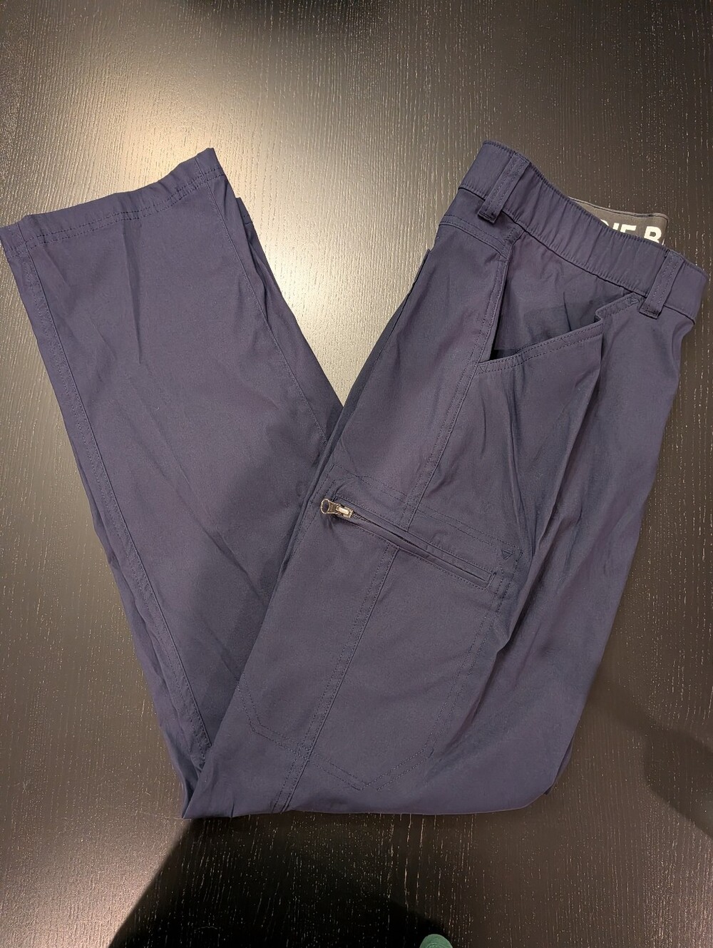 Eddie Bauer Men's Dark Navy Stretch Chinos - Picture 5 of 8